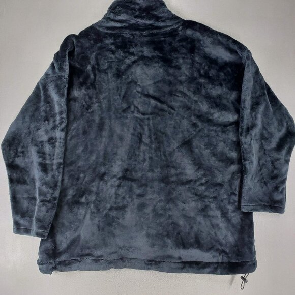 New Talbots Women's Fleece Black Soft Thick Zip up Jacket Size 2X Pockets Plus - Picture 4 of 6